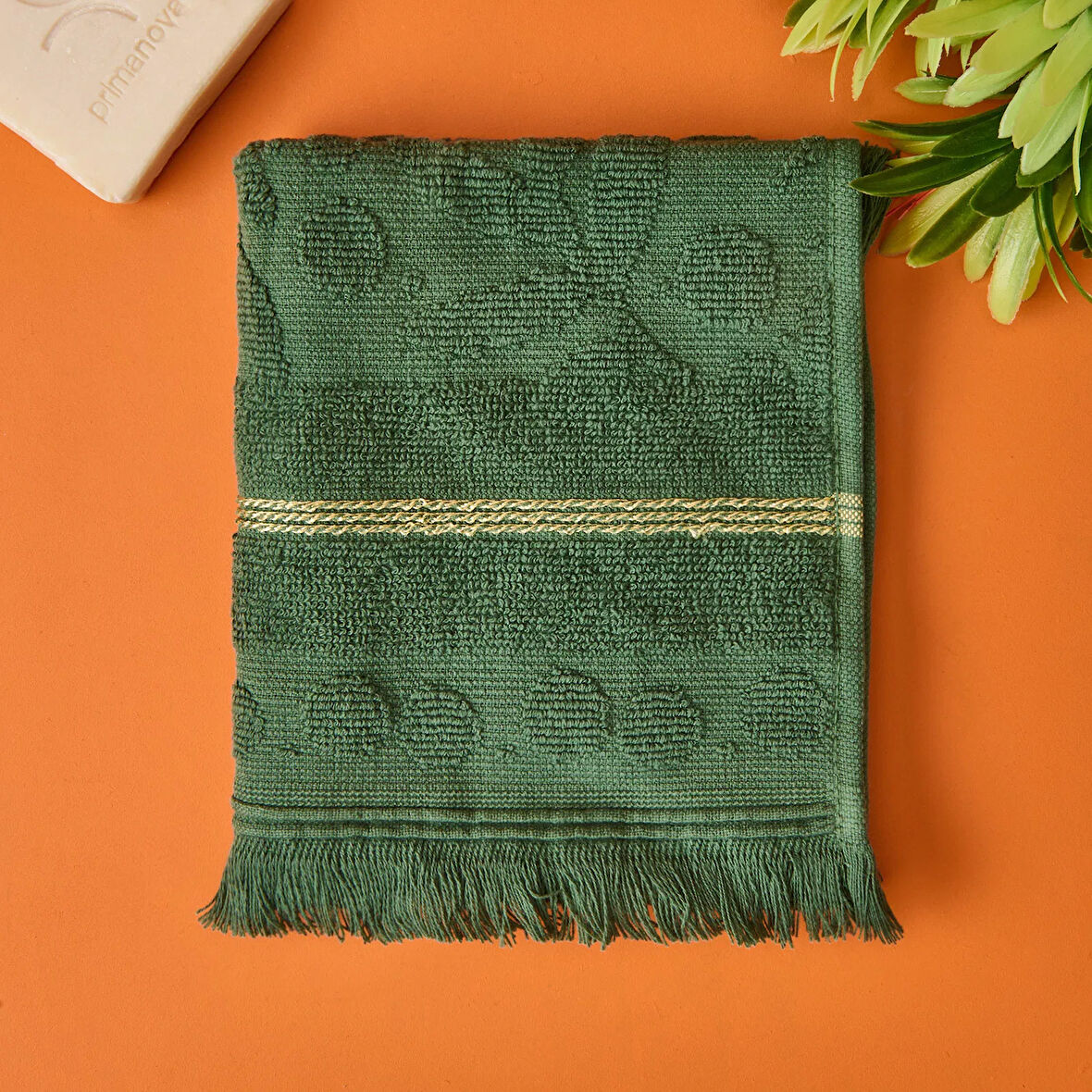 Soft Zeleno El Havlusu - Yeşil - 30x50 cm