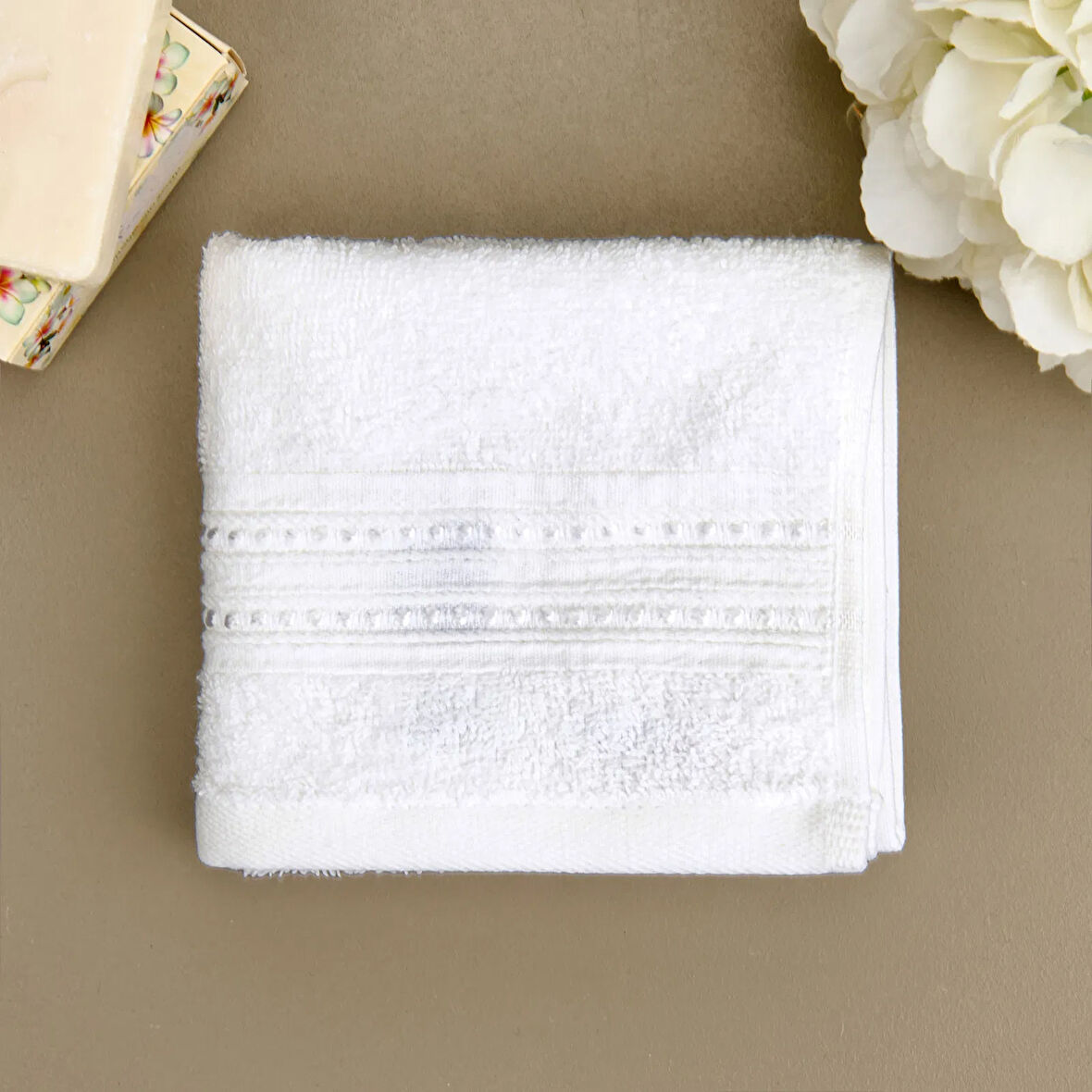 Soft Lapa El Havlusu - Beyaz - 30x50 cm