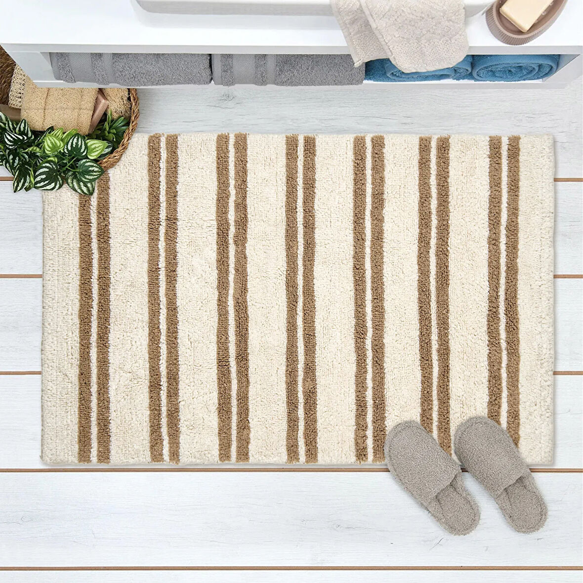 Soft Renata Banyo Paspası - Beyaz - 60x100 cm