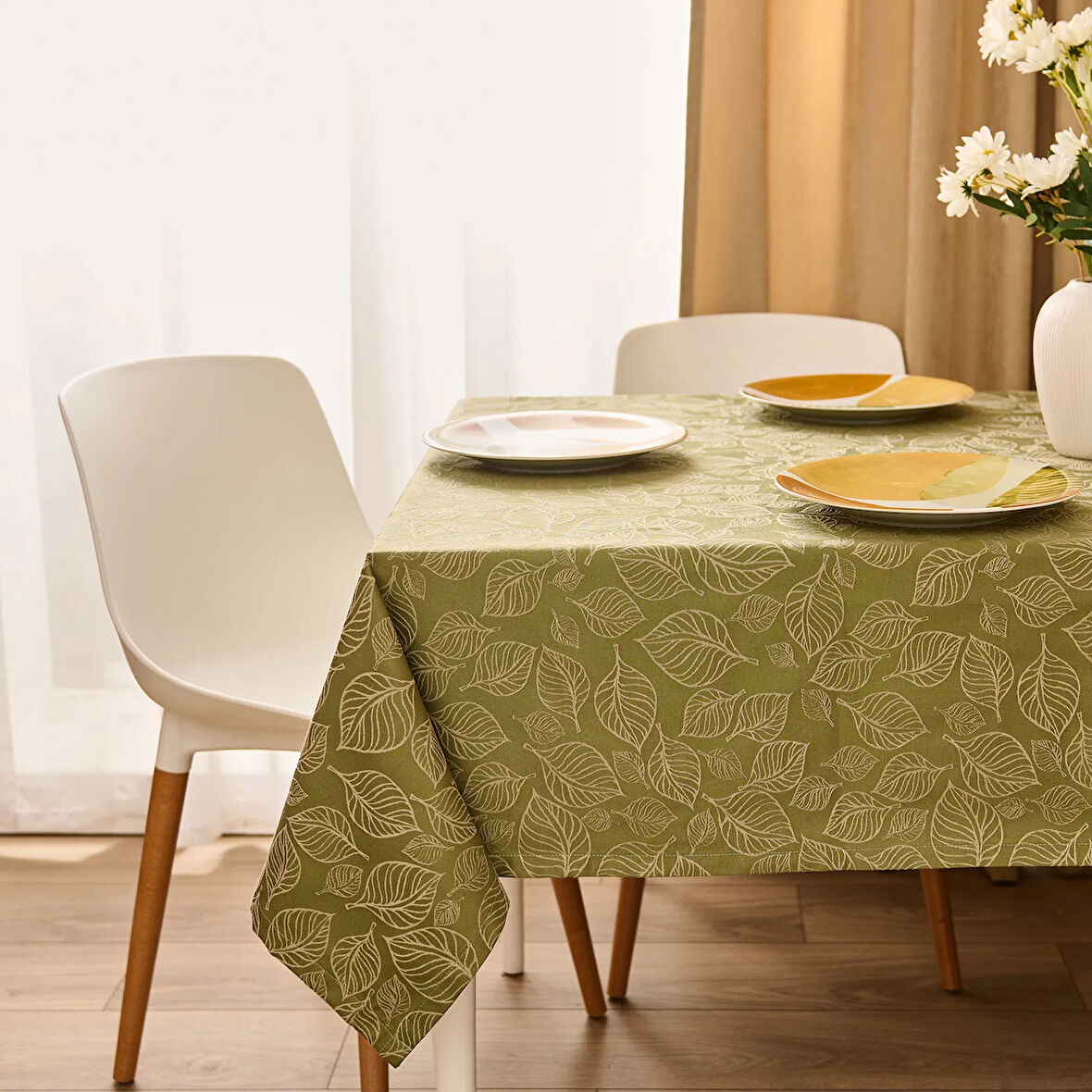 Soft Folia Masa Örtüsü - Yeşil - 140x200 cm