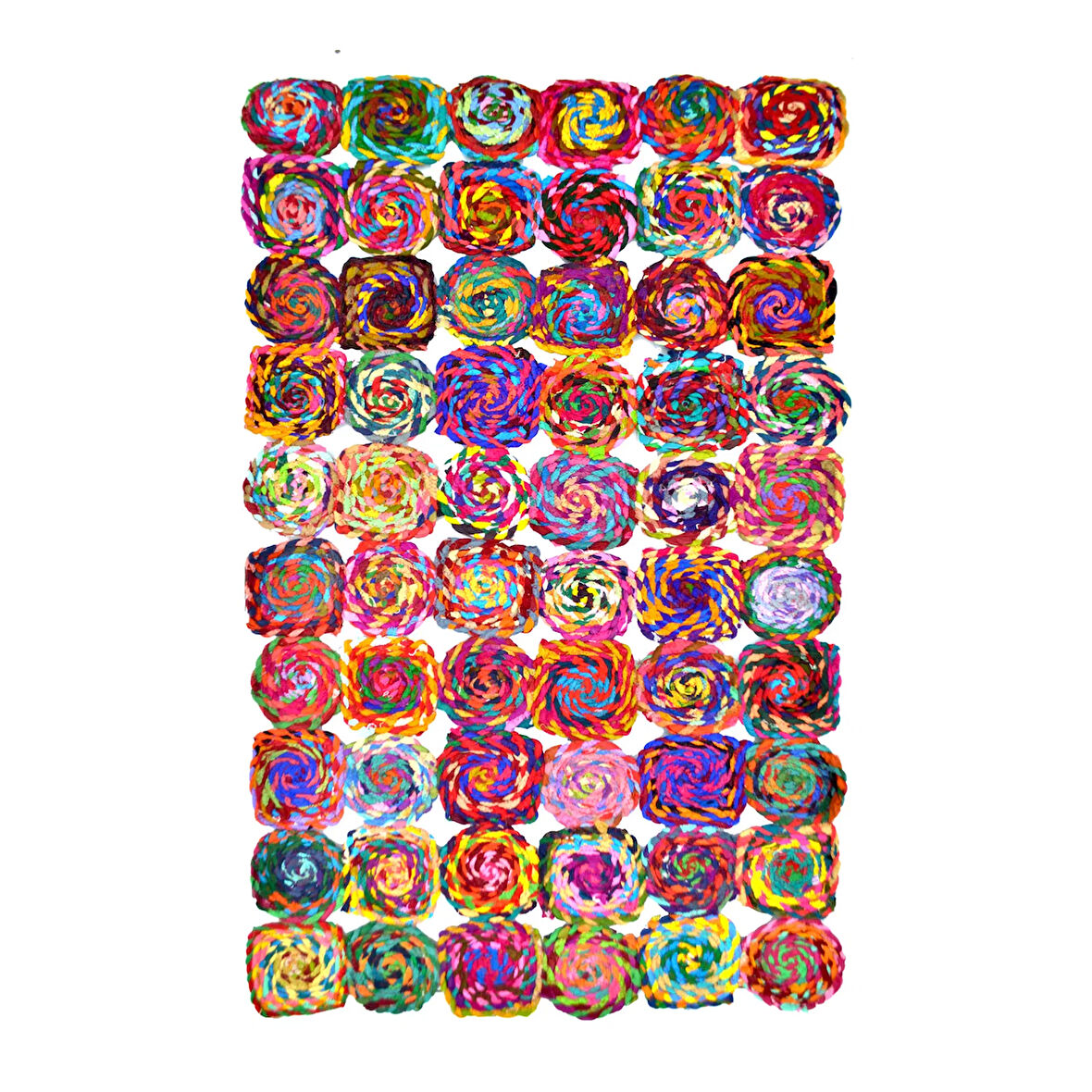 Home D11 Bolero Örgü Halı - Renkli - 120x180 cm