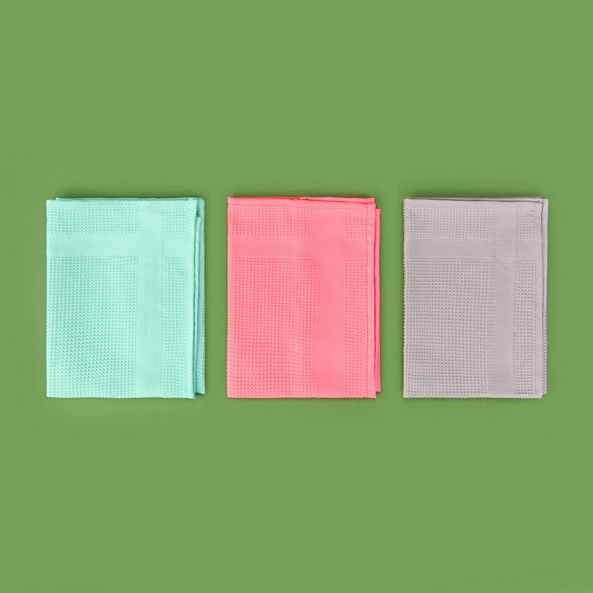 Premium 3'lü Mikrofiber Temizlik Bezi - Renkli