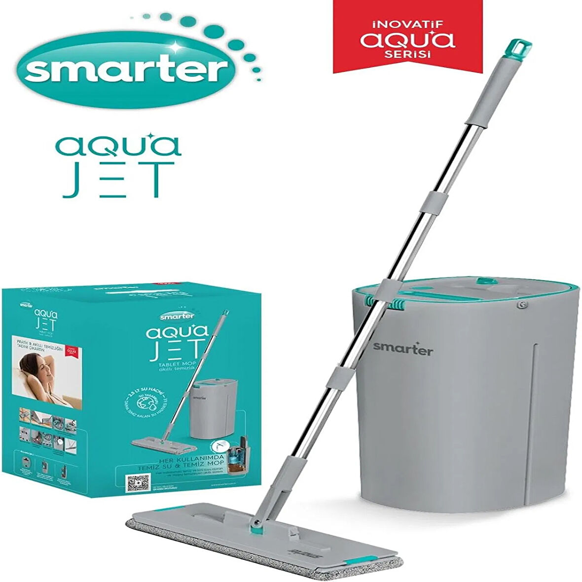 Aqua Jet Temizlik Seti - Gri