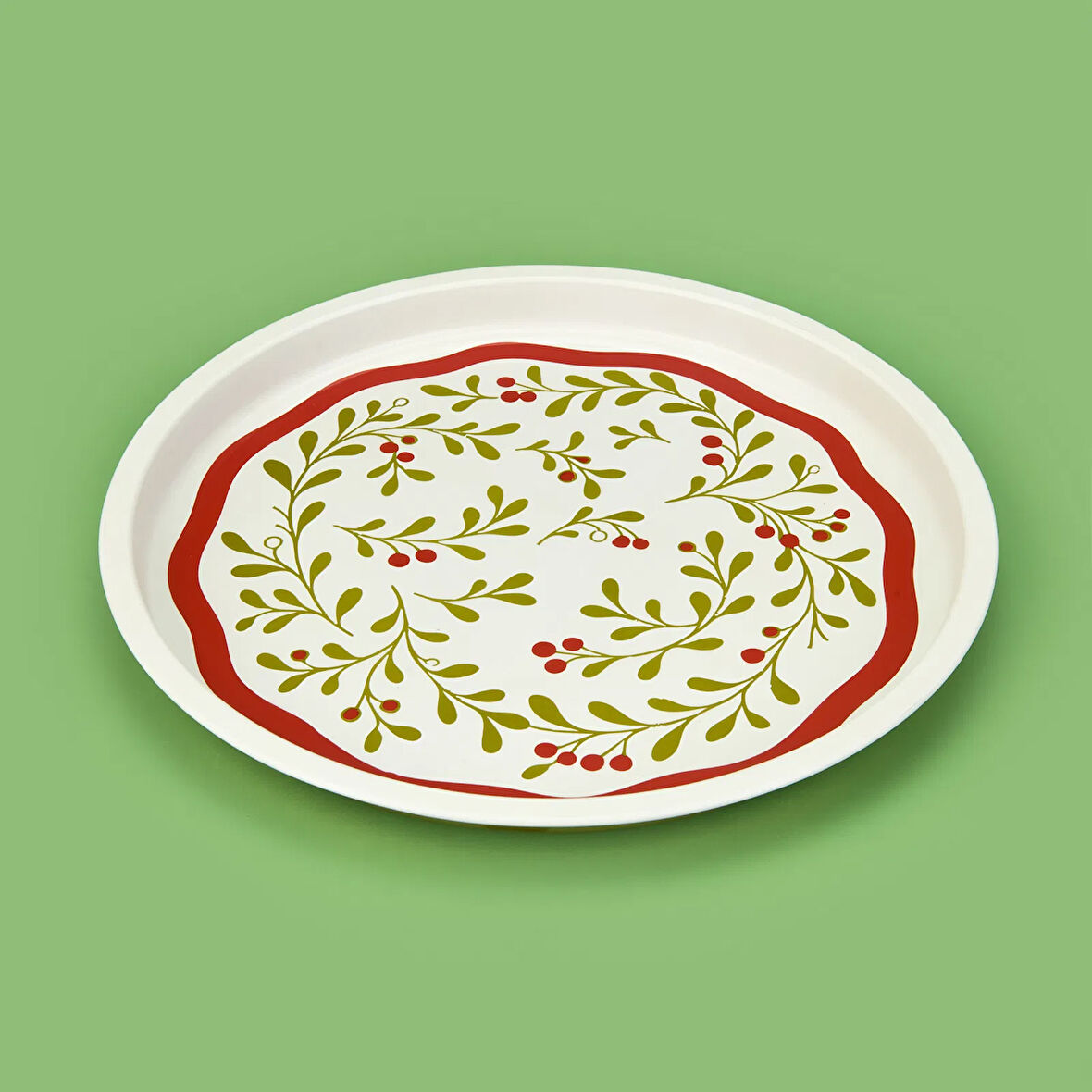 Kokina Metal Tepsi - Bej / Renkli