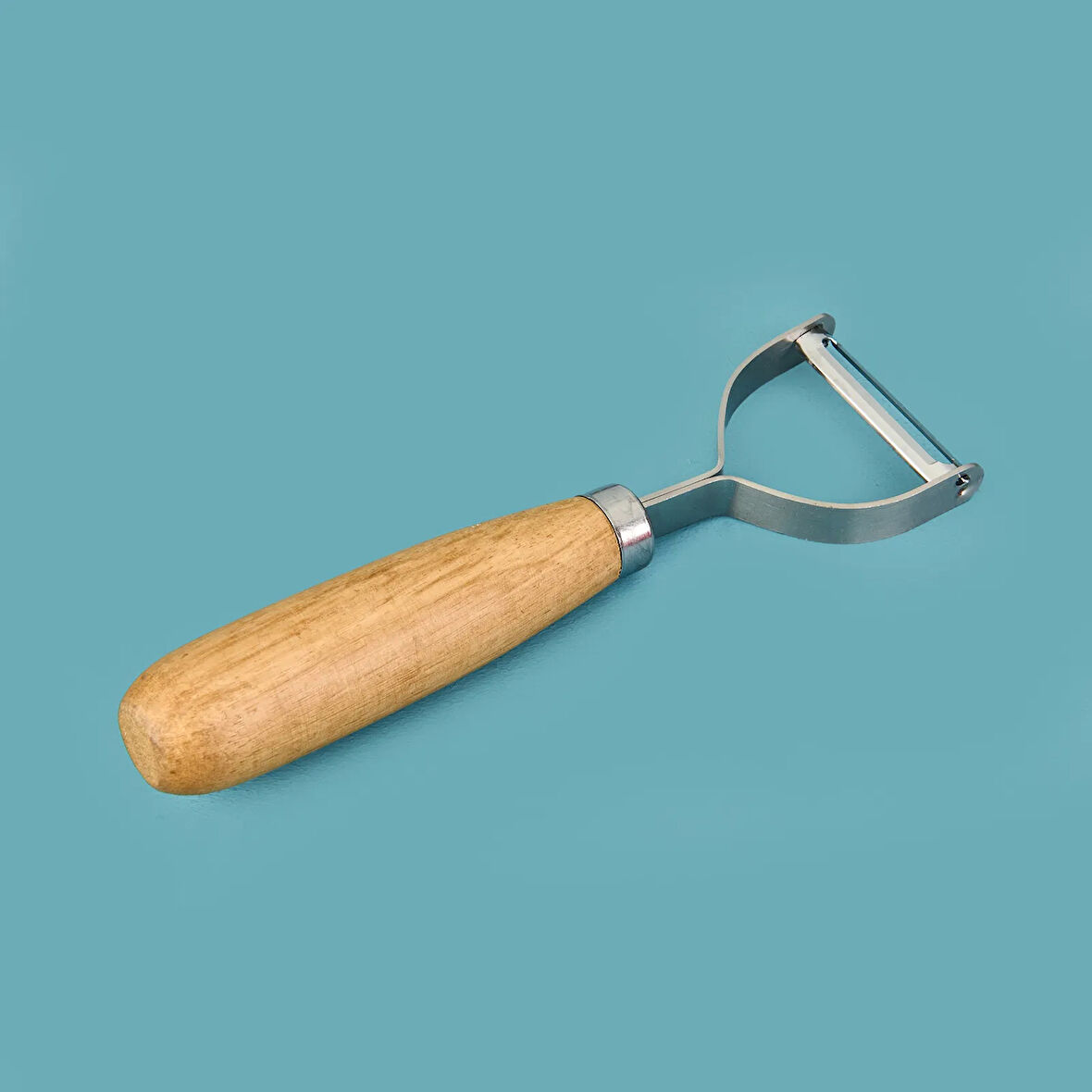 Akasya Kulplu Soyacak - Kahverengi - 15 cm