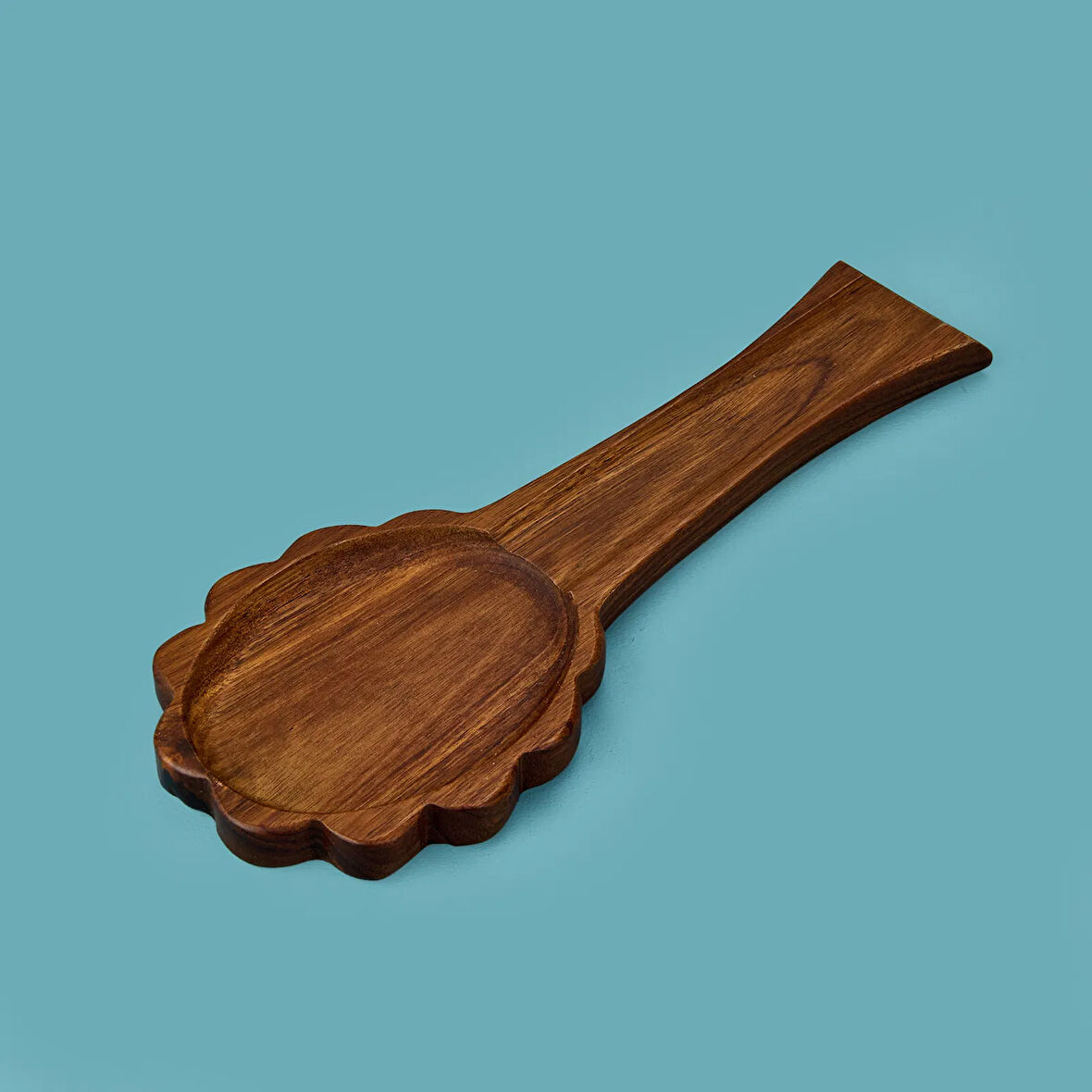 Akasya Kaşık Altlığı - Kahverengi - 32 cm