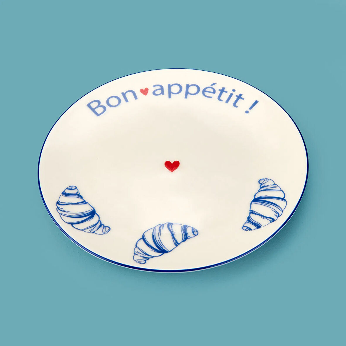 Kitchen Kruvasan Porselen Tatlı Tabağı - 19 cm