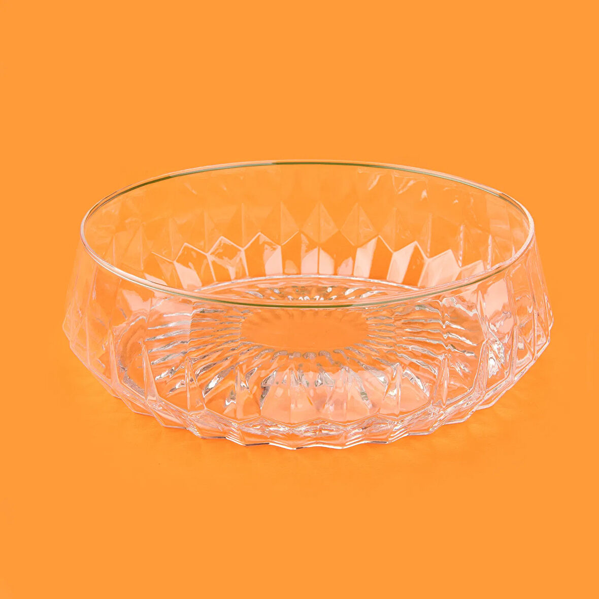 Glass Cansu Servis Kasesi - Şeffaf - 24x17,5 cm