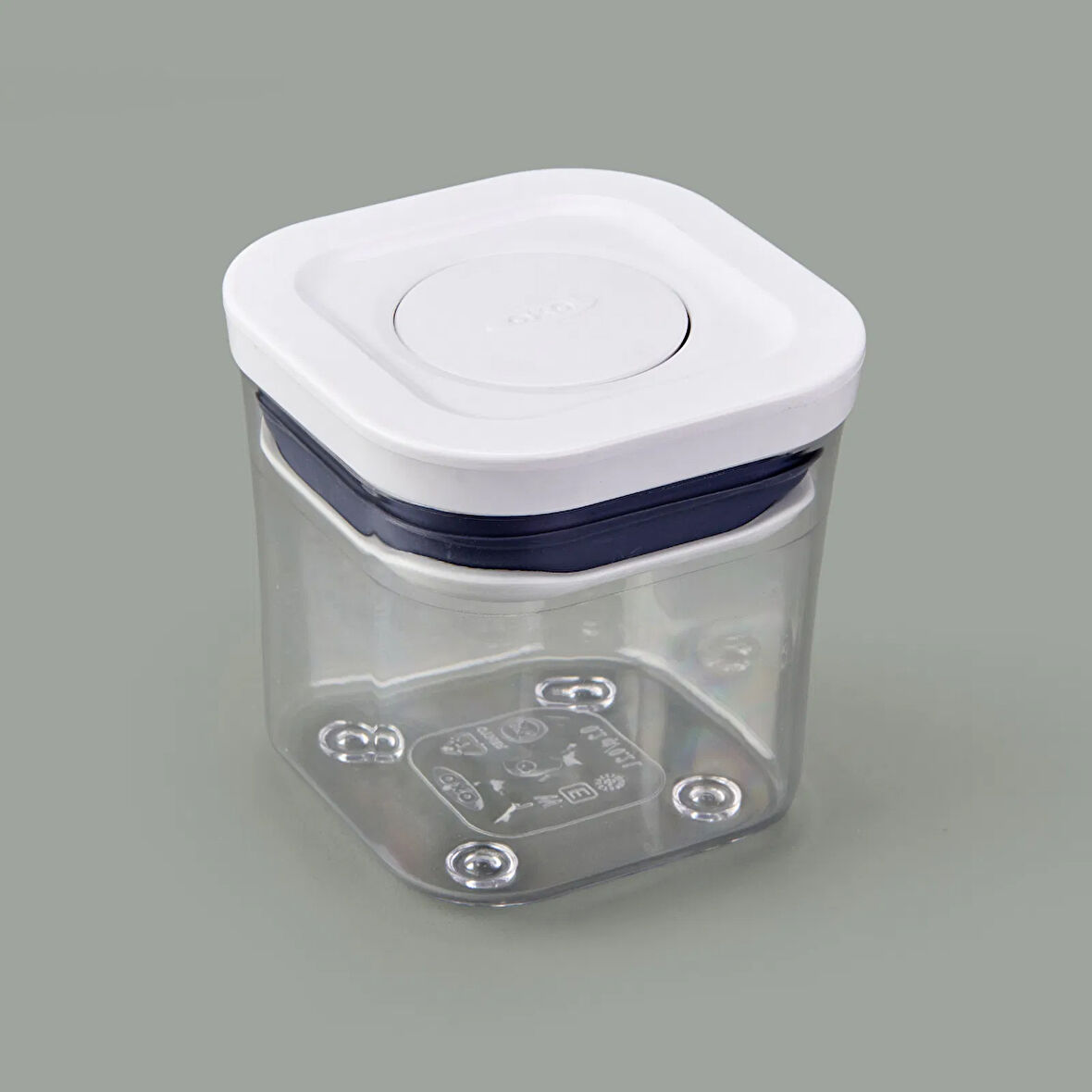 Gg Pop Mini Boy Kare Saklama Kabı - Şeffaf - 200 ml