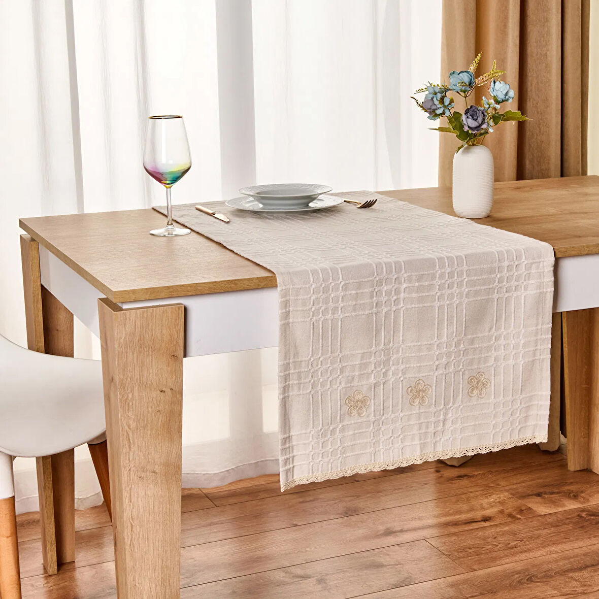 Soft Tira Runner - Ekru - 50x130 cm