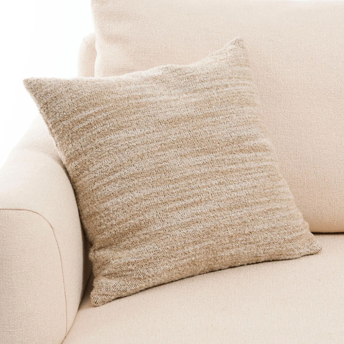 Soft Nema Kırlent - Bej - 43x43 cm