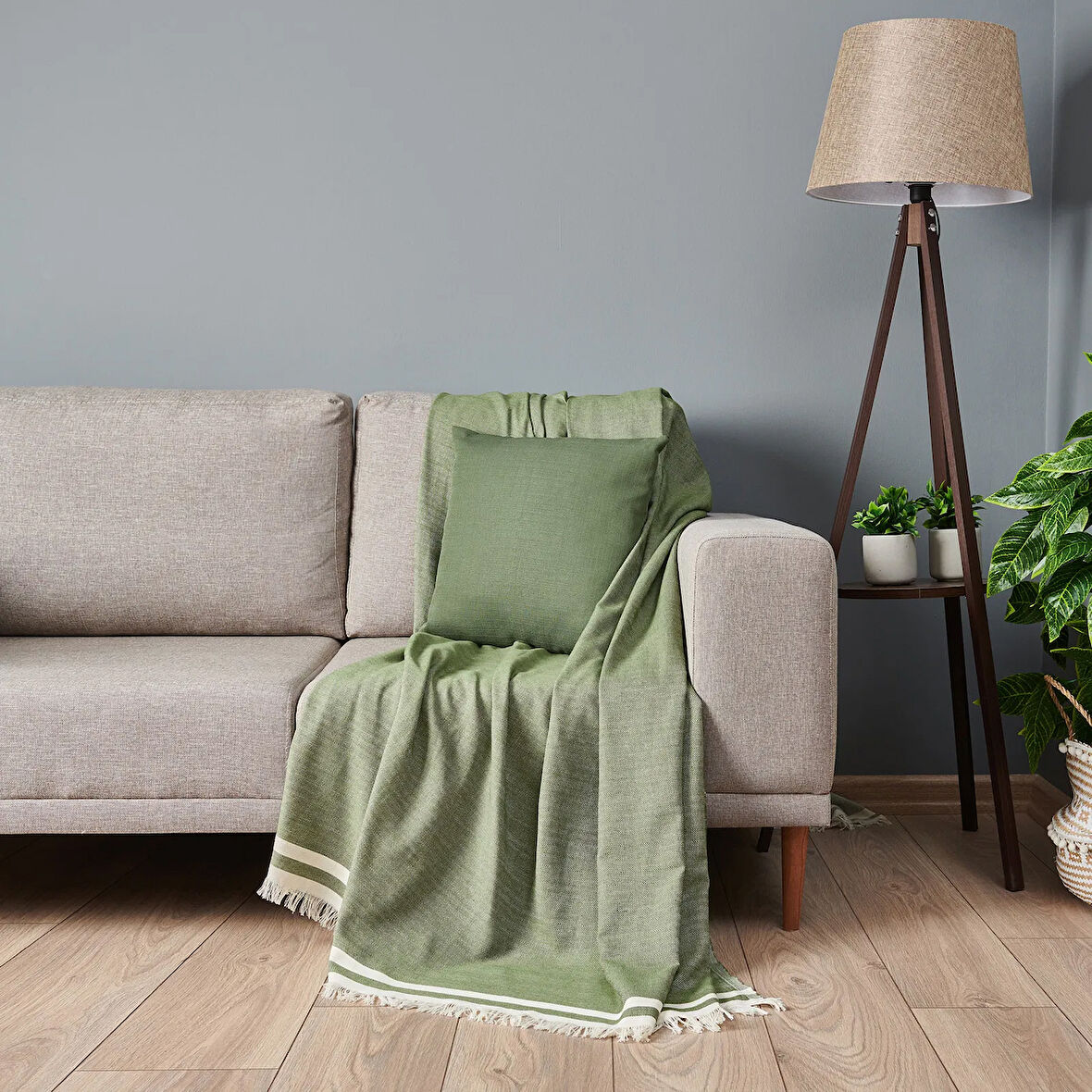 Home Koltuk Şalı - Yeşil - 170x230 cm