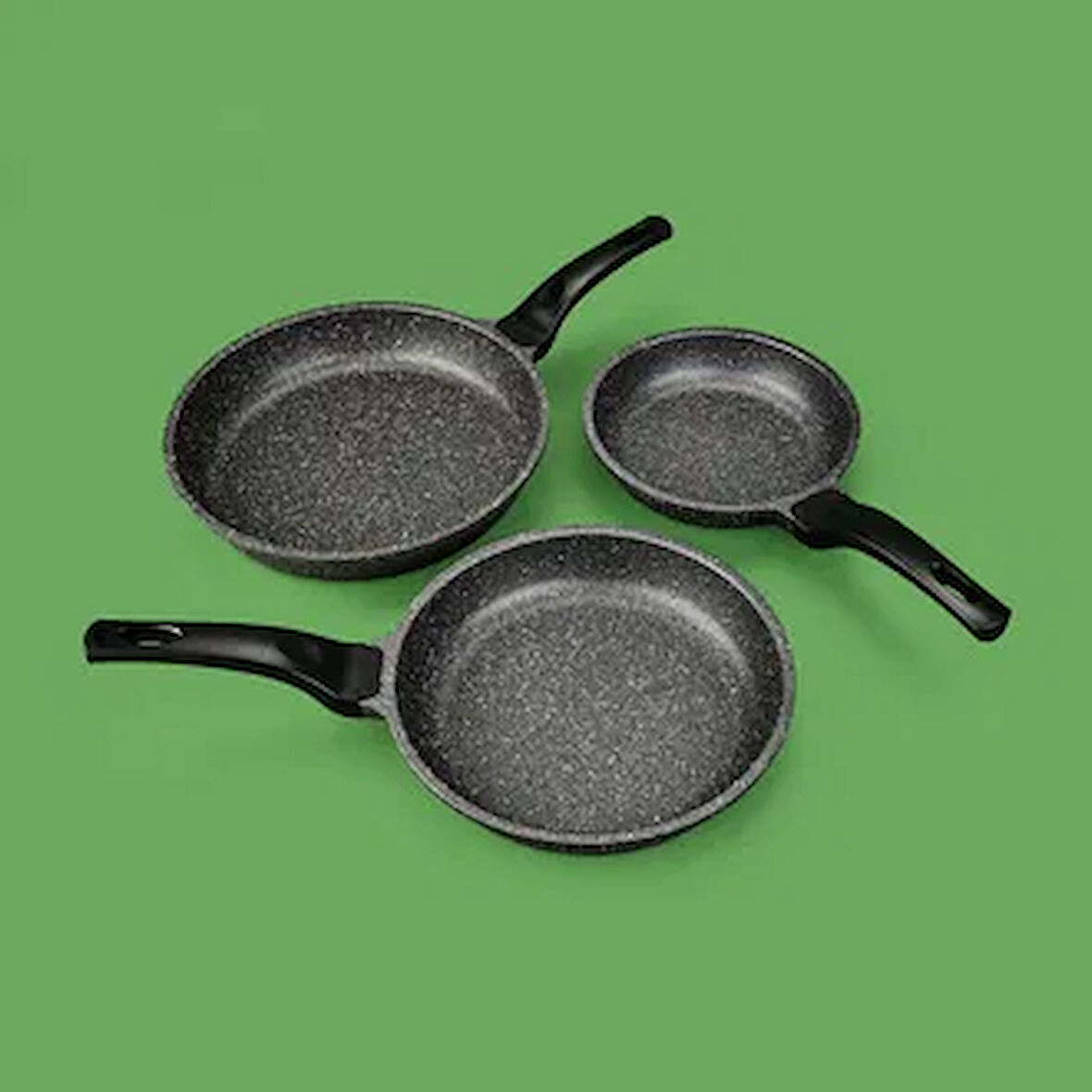 Kitchen Nirvana 3 Parça Tava Seti - Antrasit- 20 + 24 + 28 cm