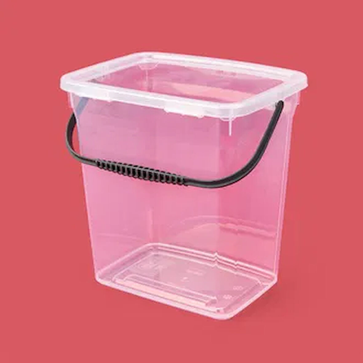 Life Q-Box Saplı Saklama Kabı - Şeffaf - 6 lt