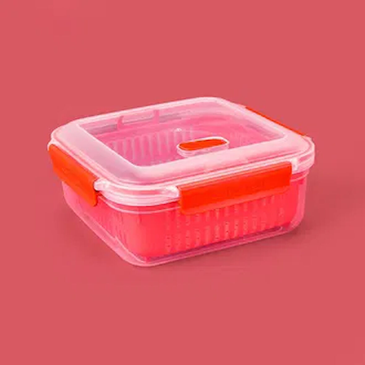 Life Keepn Fresh Süzgeçli Dikdörtgen Saklama Kabı - Asorti - 2350 ml