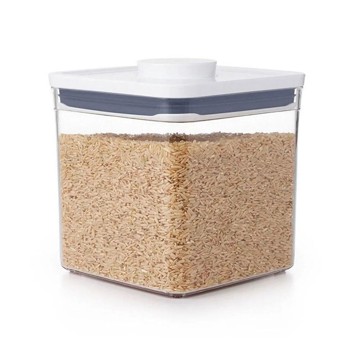 Pop Container Kısa Boy Kare Saklama Kabı - Şeffaf - 2,6 lt