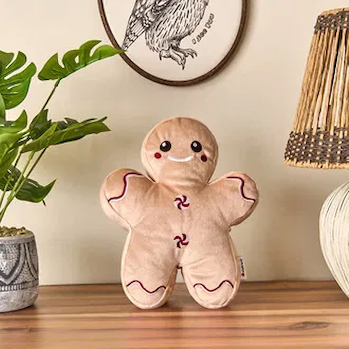 Soft Colorful Kurabiye Adam - Bej - 25 cm