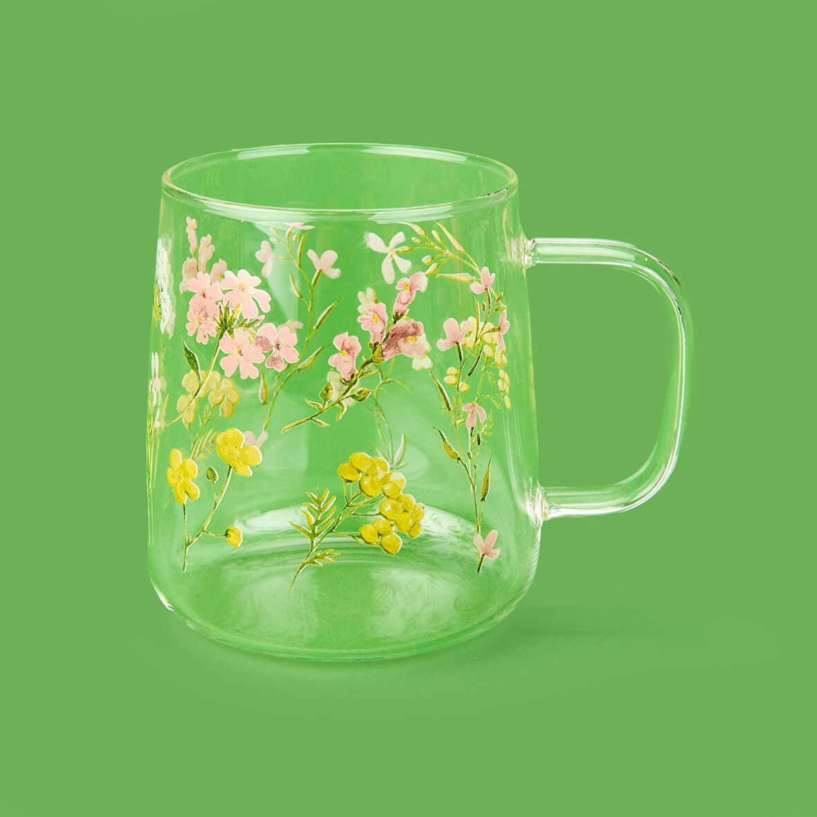 Glass Cam Figürlü Kupa - Şeffaf - 450 ml