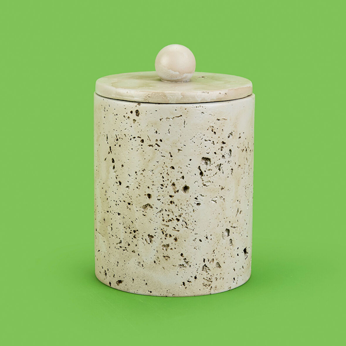 Bath Traverten Görünümlü Çöp Kovası - Gri - 2 lt