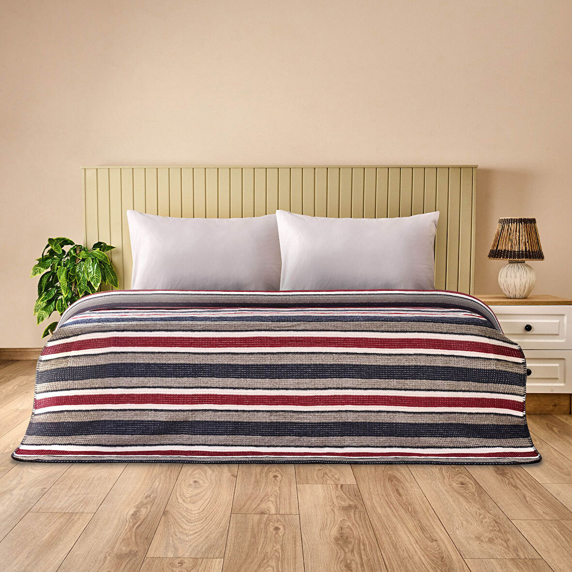 Soft Marea Çift Kişilik Battaniye - Renkli - 180x220 cm