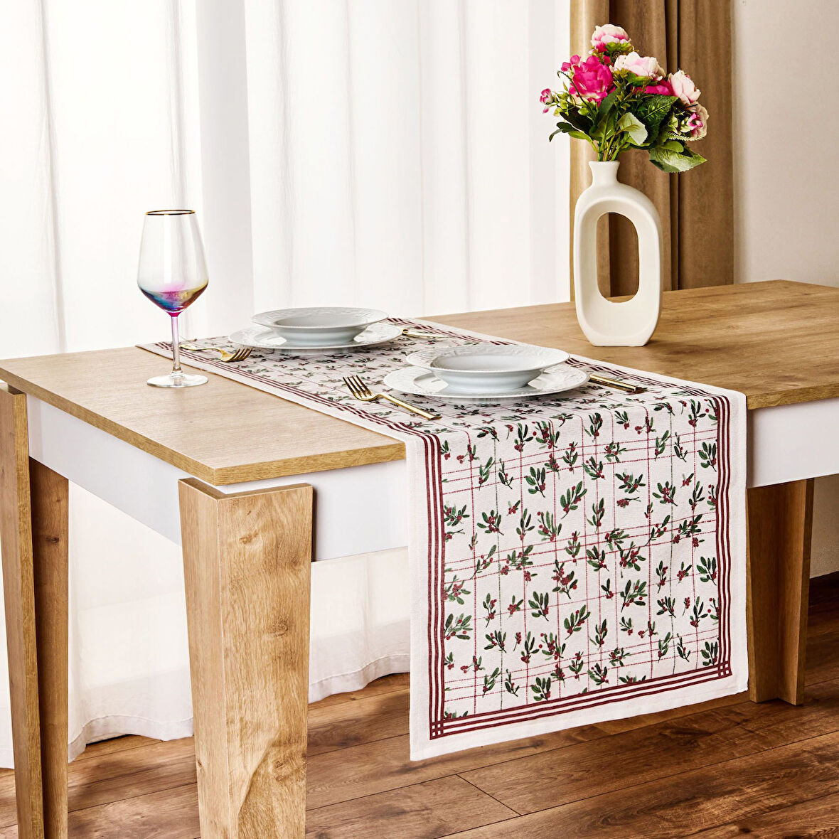 Soft Kokina Runner - Ekru - 45x140 cm