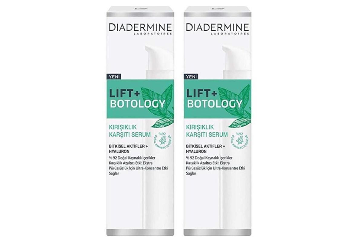 Diadermine Lift + Botology Kırışıklık Karşıtı Hyalüronik Asit 30 Yaş + Gece-Gündüz Yüz ve Boyun Serumu 2x40 ml 