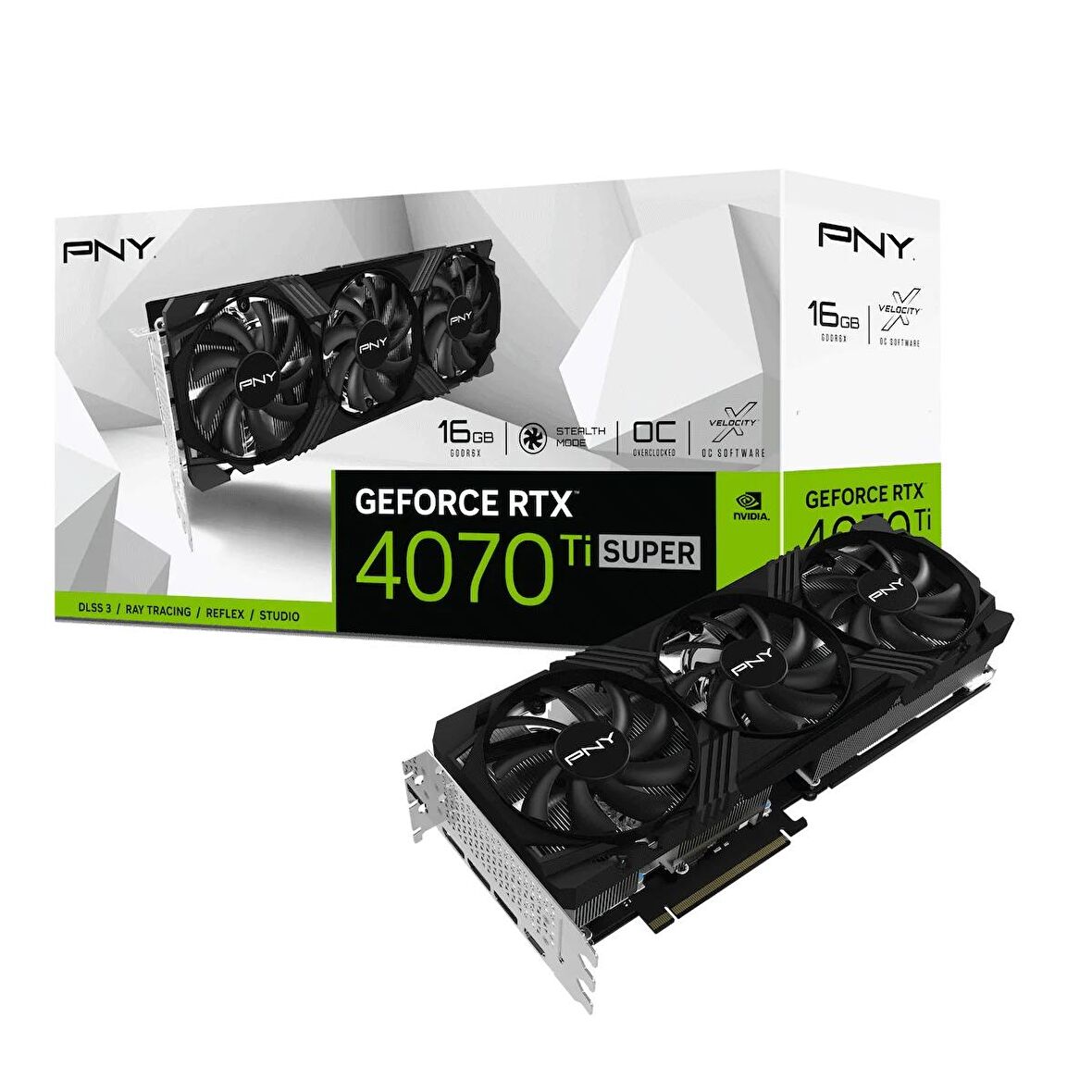 PNY GeForce RTX 4070 Ti Super VERTO Overclocked 16GB GDDR6X 256 Bit DLSS 3 Ekran Kartı