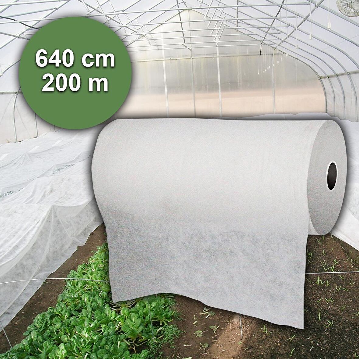 640cm X 200m AGRİL ISI DON PERDESİ, ZİRAİ DON KIRAĞI ÖRTÜ METRE 30gr KARPUZ ÇİLEK ÖRTÜSÜ, SERA TOPRAK ÖRTÜSÜ