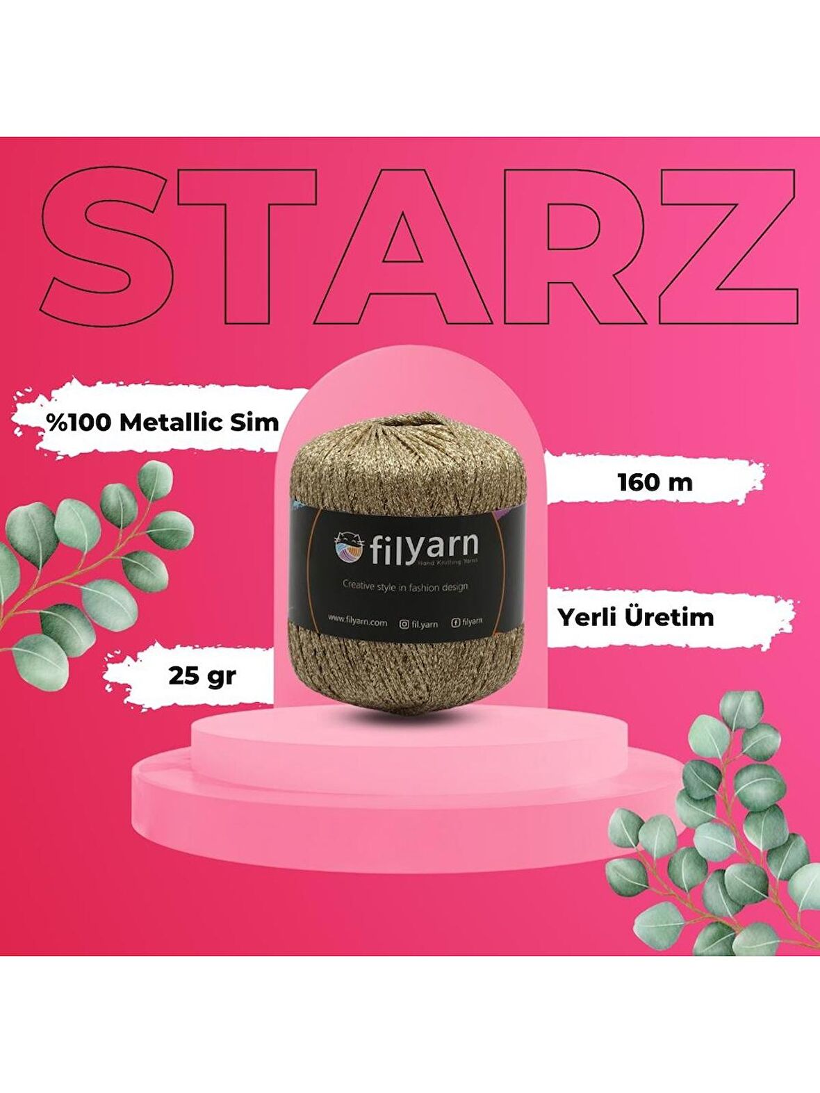 Starz, örgü ipi, Set, Amigurumi ipi, Punch ipi, Panç, Simli ip, Sunum, Supla, Goblen ipi