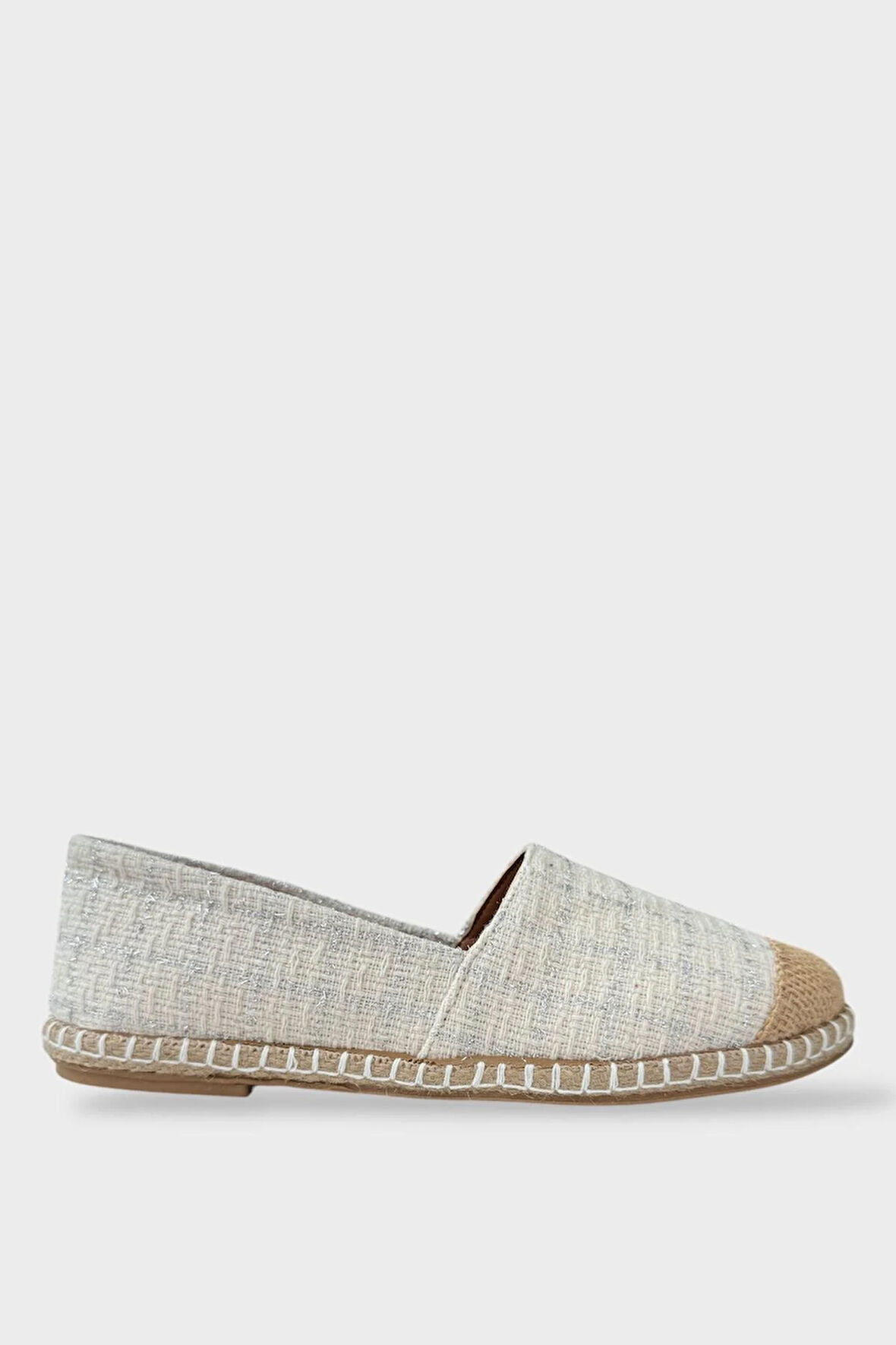 Kadın Günlük Espadril Babet Ayakkabı BEYAZ