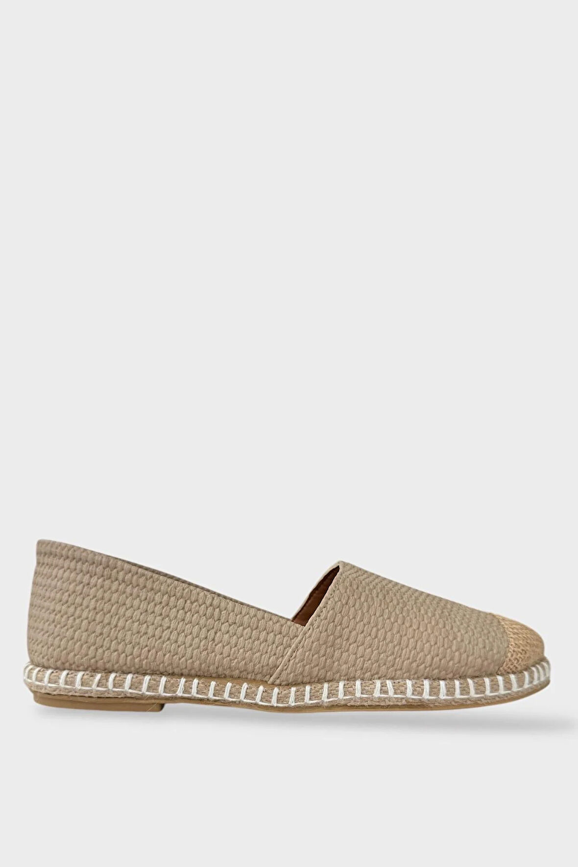Kadın Espadril Babet Ayakkabı KREM