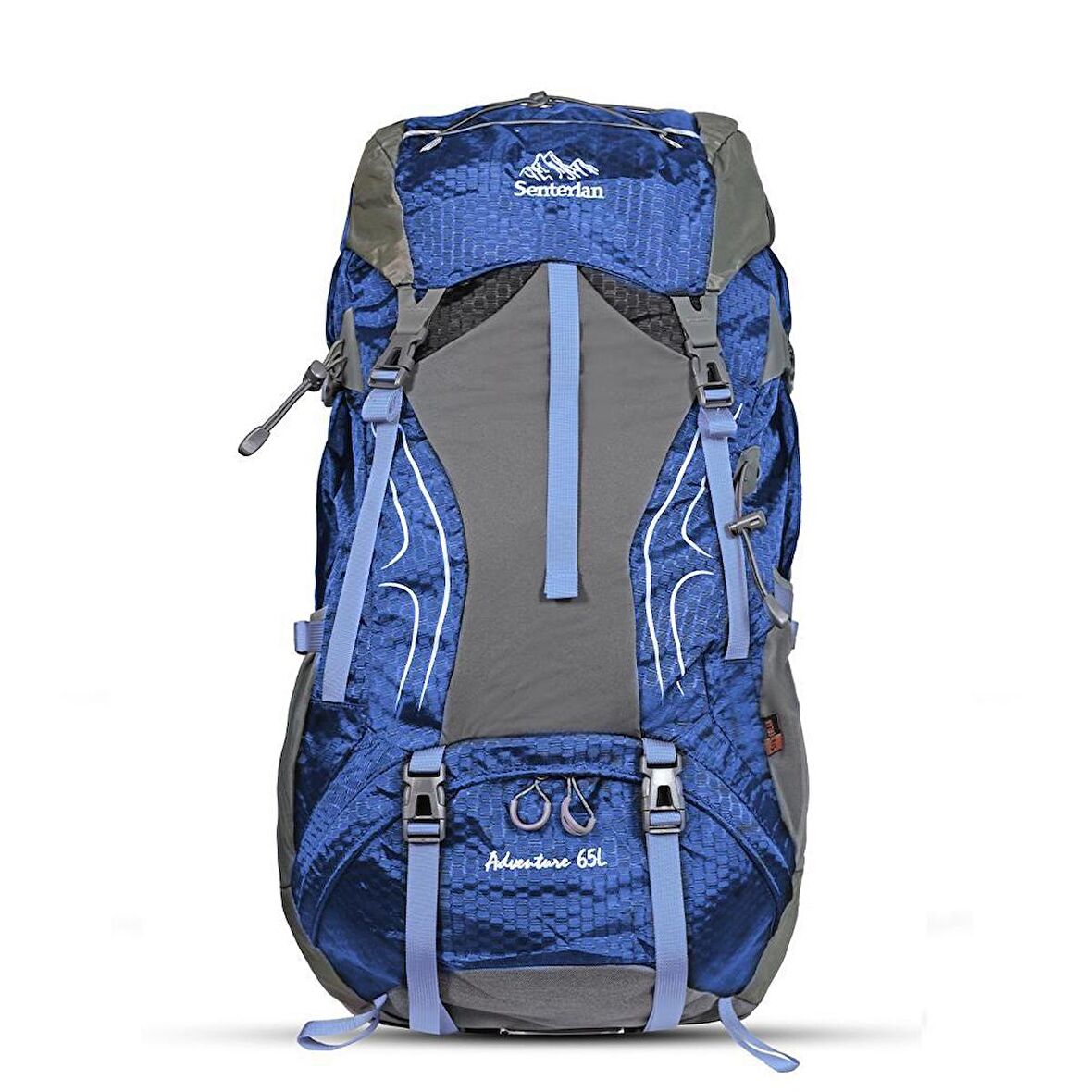 Milo Senterlan Cave 65 lt Su Geçirmez Outdoor Sırt Çantası Mavi