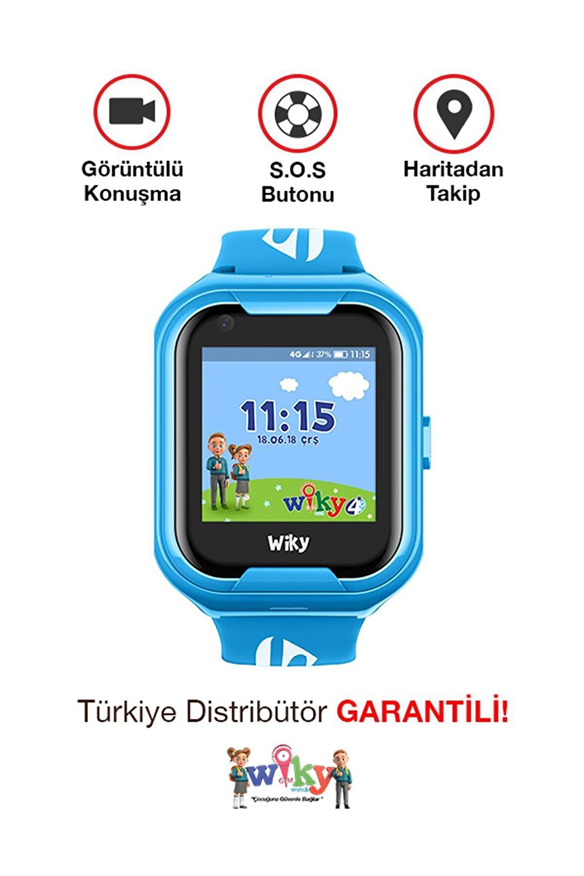 Wiky Watch Watch 4G Mavi Akıllı Saat