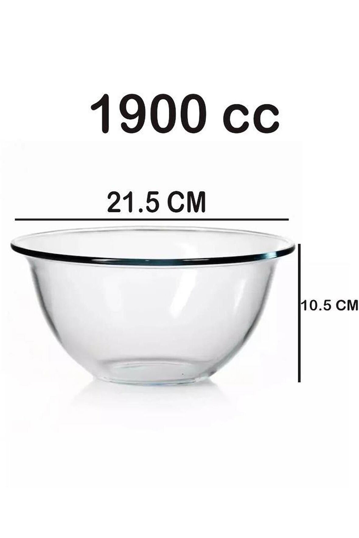 59514 Arda Türkmen Borcam Hazırlık Karıştırma Kabı Kasesi 22cm 1900cc