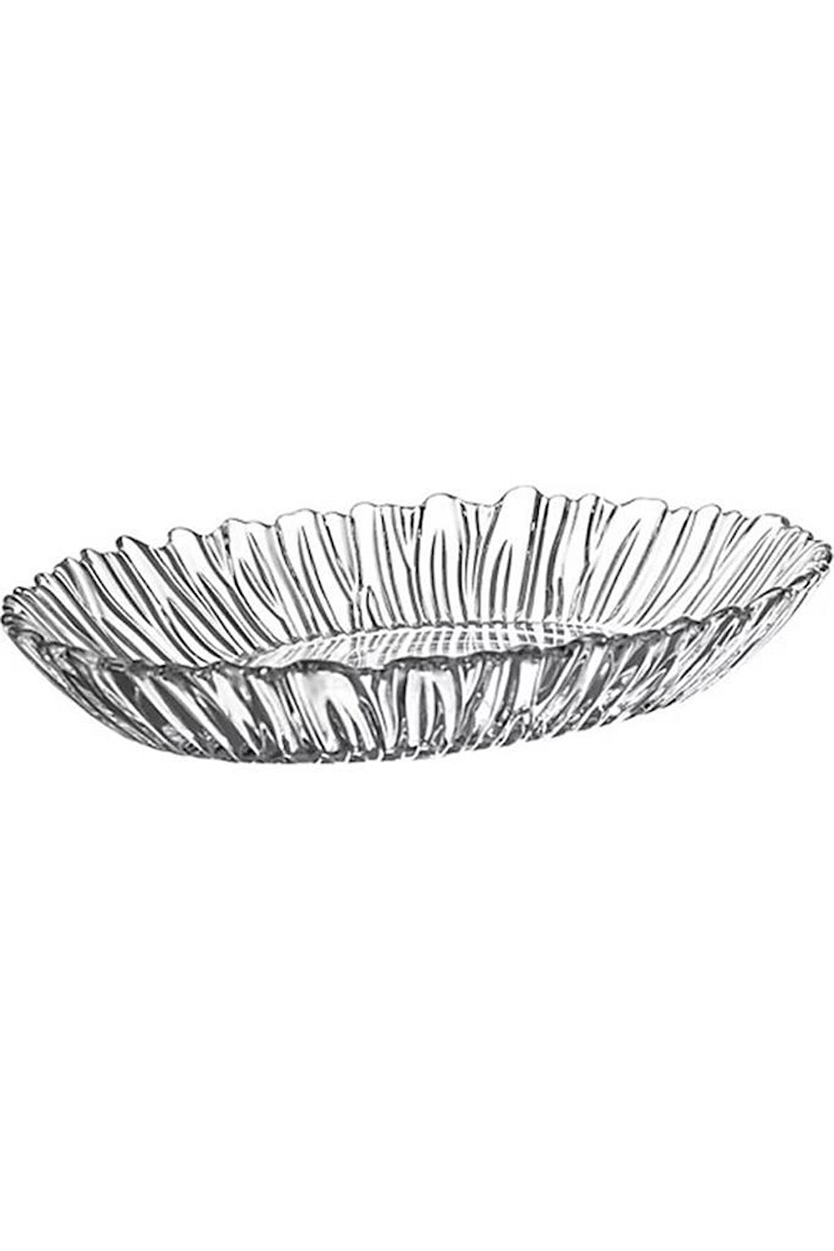 10546 Aurora 32cm Oval Cam Kayık Servis Meyve Tabağı