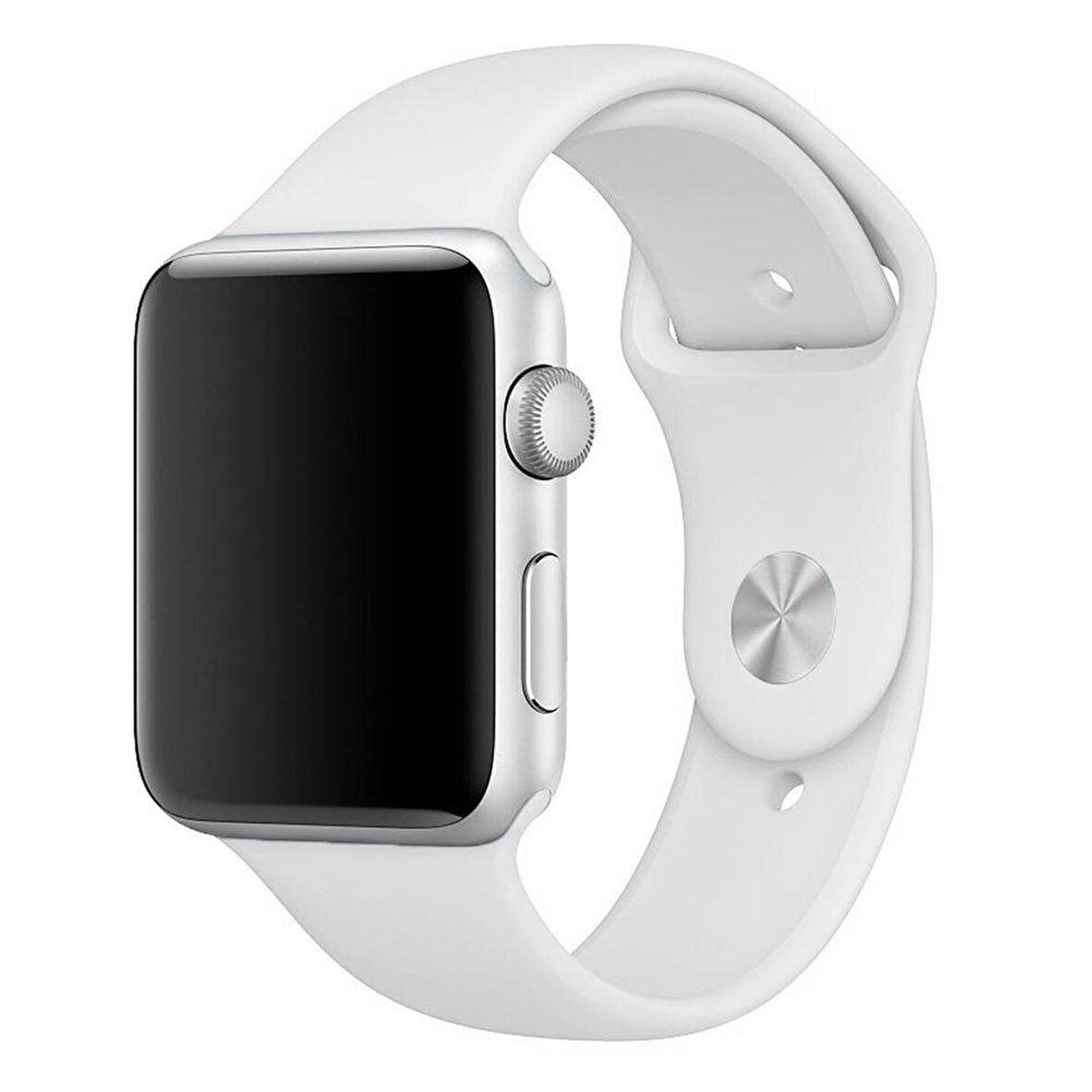 Apple Watch Seri 1/2/3/4/5 38 mm Kordon Spor Kayışı Yumuşak Silikon