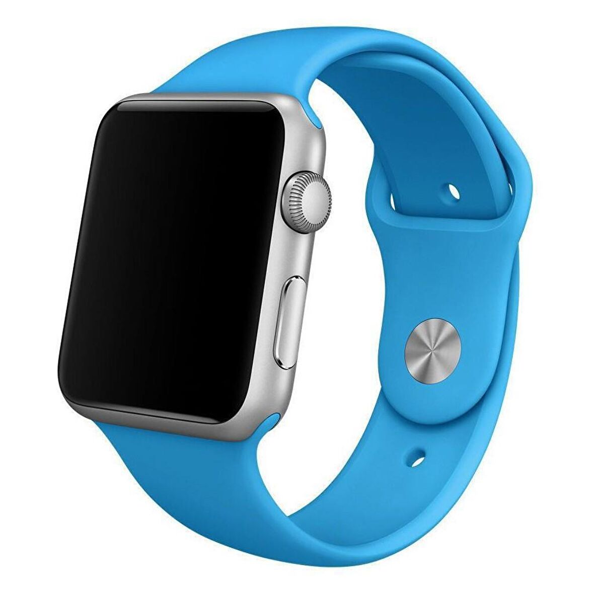 Apple Watch Seri 1/2/3/4/5 38 mm Kordon Spor Kayışı Yumuşak Silikon