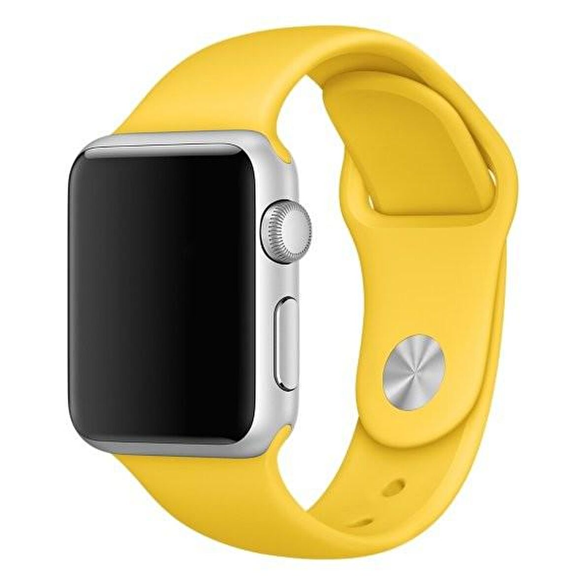 Apple Watch Seri 1/2/3/4/5/6/SE 40 mm Kordon Spor Kayışı Yumuşak Silikon