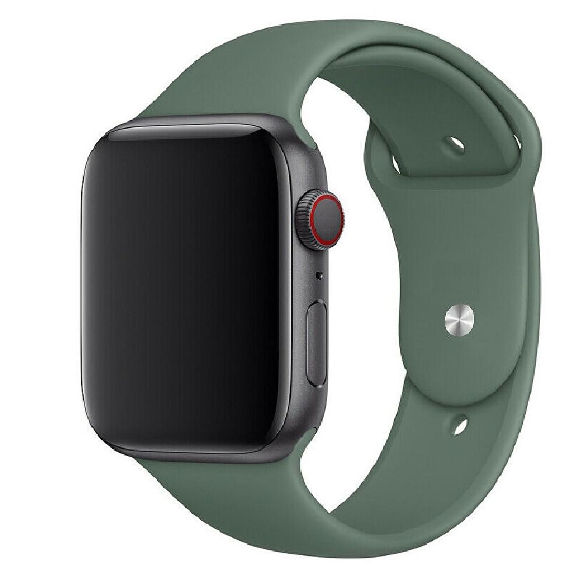 Apple Watch Seri 1/2/3/4/5 42 mm Kordon Spor Kayışı Yumuşak Silikon