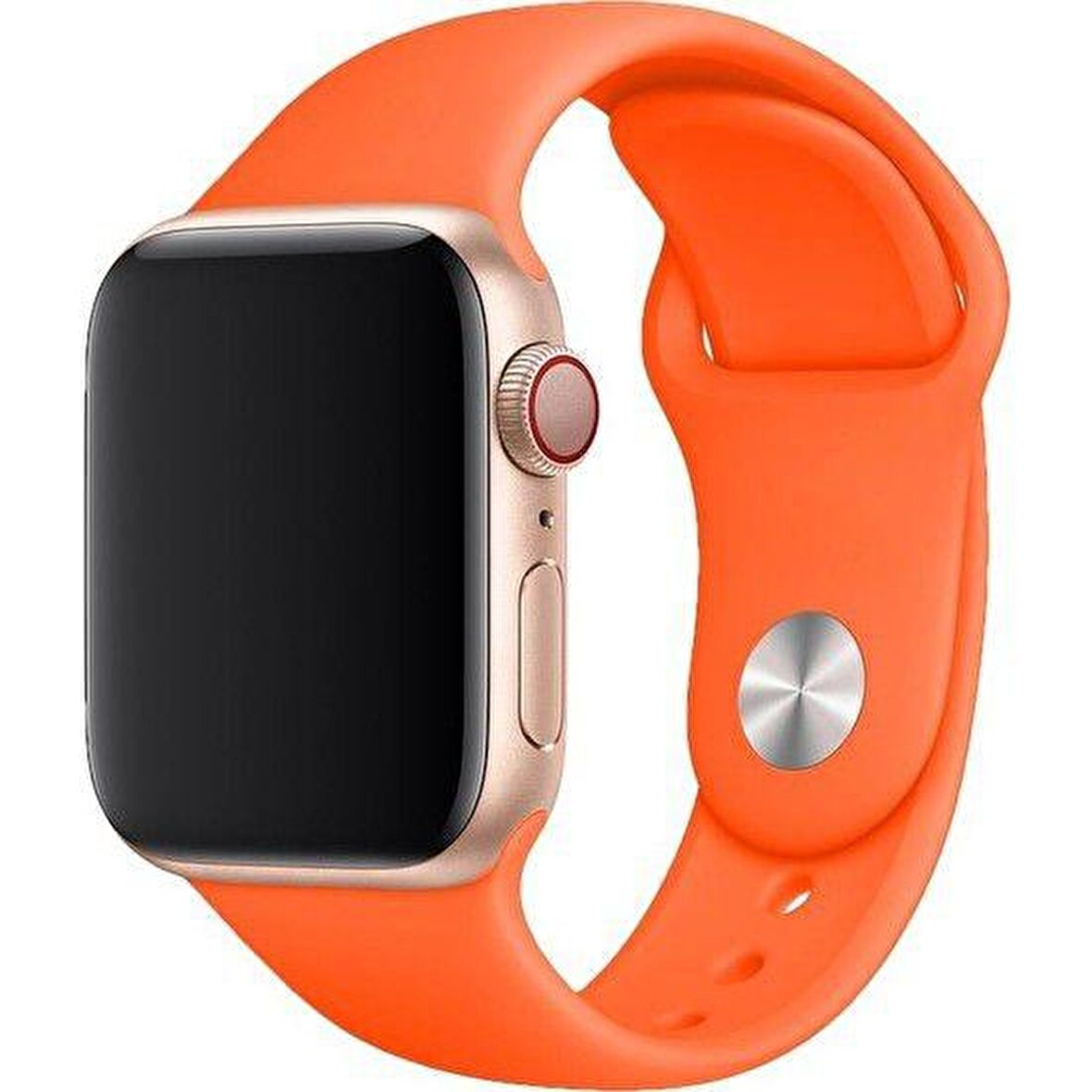 Apple Watch Seri 1/2/3/4/5 42 mm Kordon Spor Kayışı Yumuşak Silikon