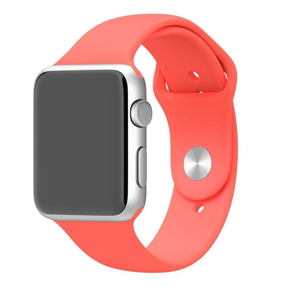 Apple Watch Seri 1/2/3/4/5 42 mm Kordon Spor Kayışı Yumuşak Silikon