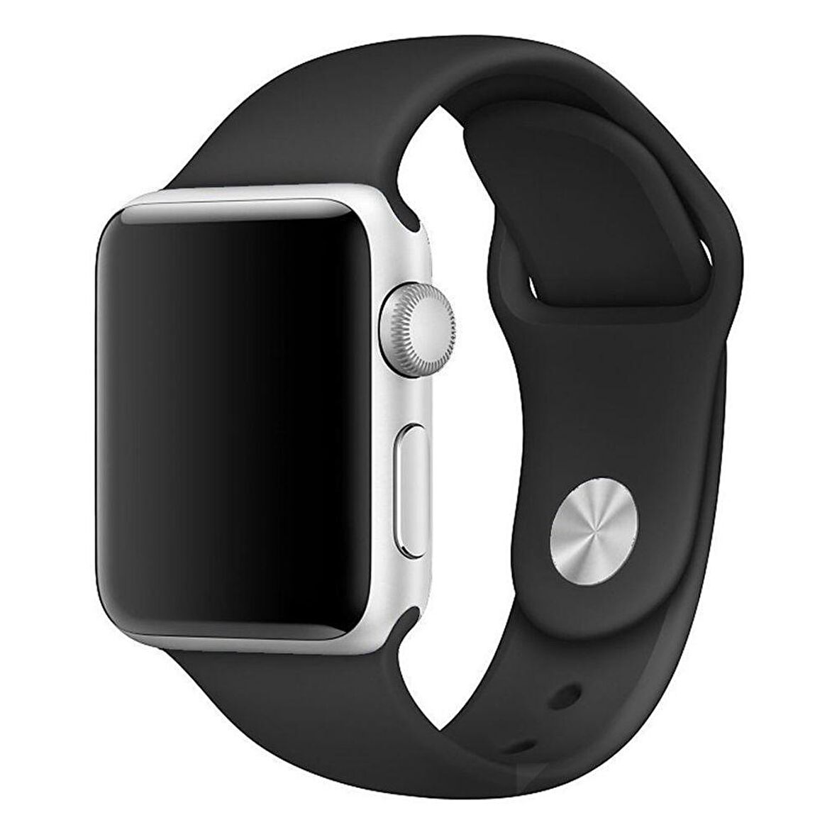 Apple Watch Seri 1/2/3/4/5/6/SE 44 mm Kordon Spor Kayışı Yumuşak Silikon