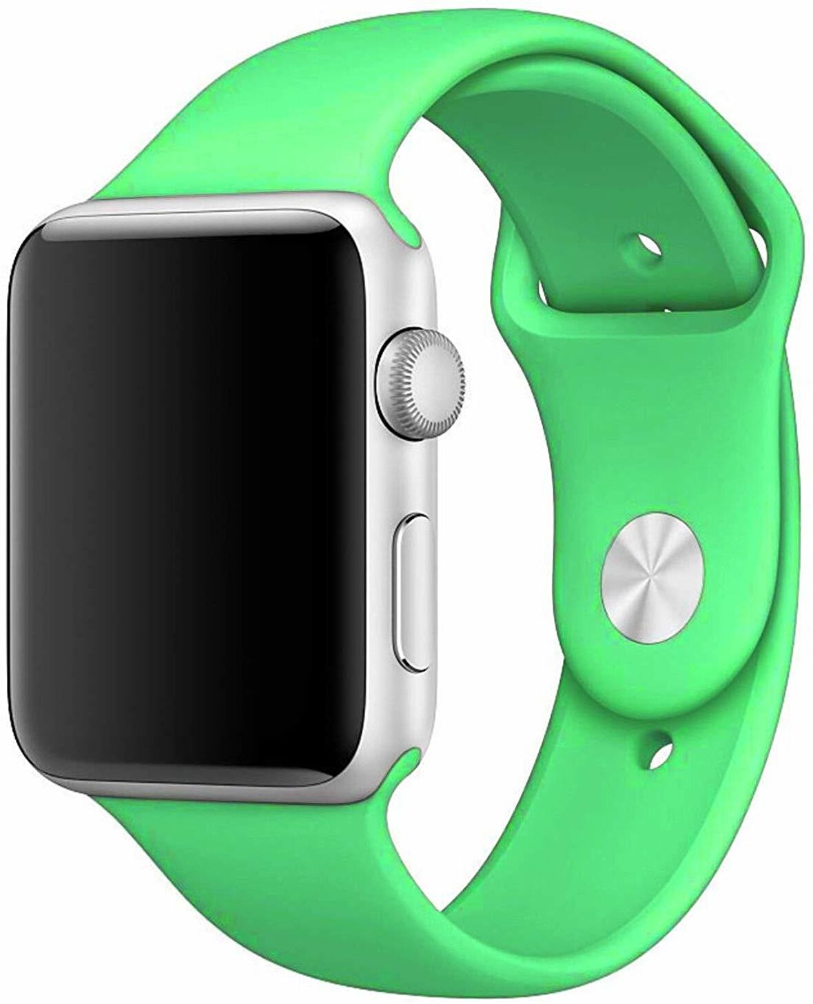 Apple Watch Seri 1/2/3/4/5/6/SE 44 mm Kordon Spor Kayışı Yumuşak Silikon