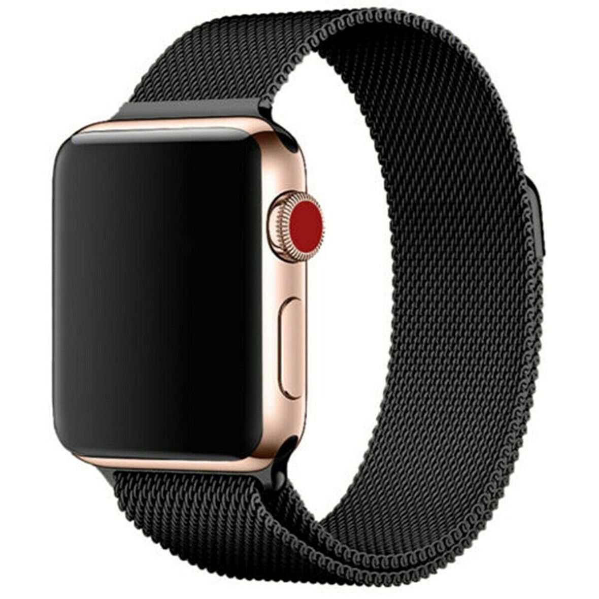 Apple Watch Seri 1/2/3/4/5/6/SE 40mm Kordon Çelik Kayış Metal Hasır Milano Paslanmaz Bileklik