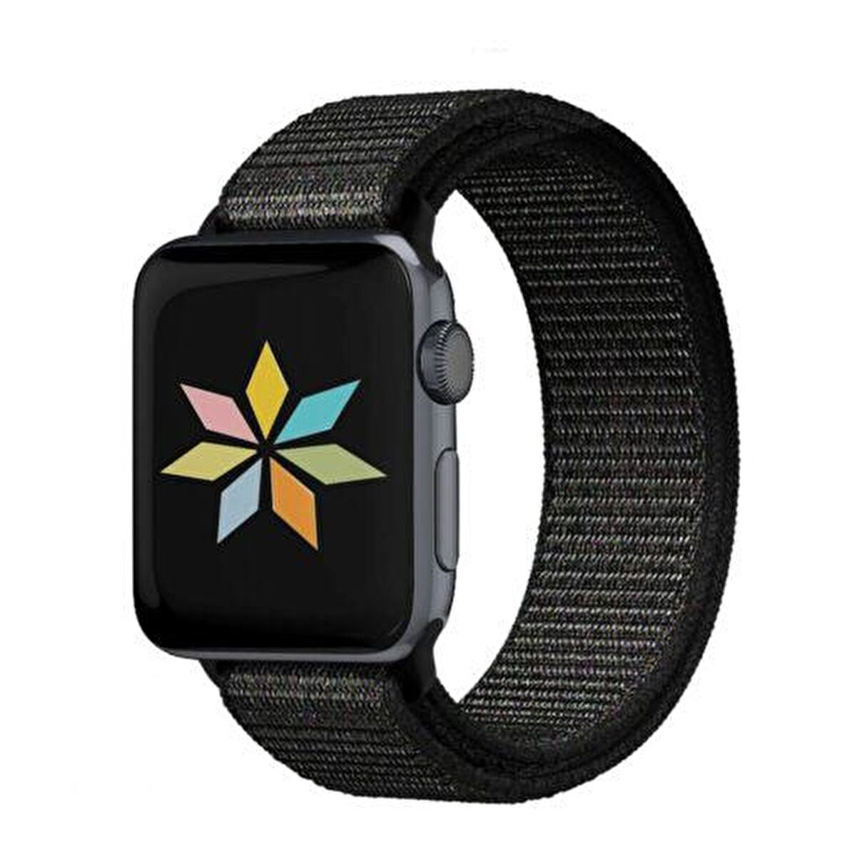 Apple Watch Seri 1/2/3/4/5/6/SE 40mm Kordon Kumaş Dokuma Kayış Örme Bileklik