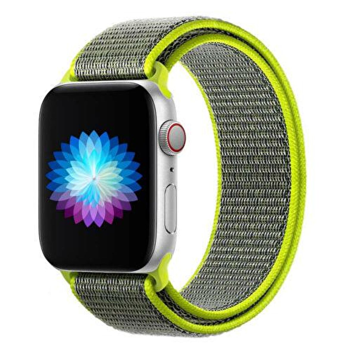 Apple Watch Seri 1/2/3/4/5 42mm Kordon Kumaş Dokuma Kayış Örme Bileklik