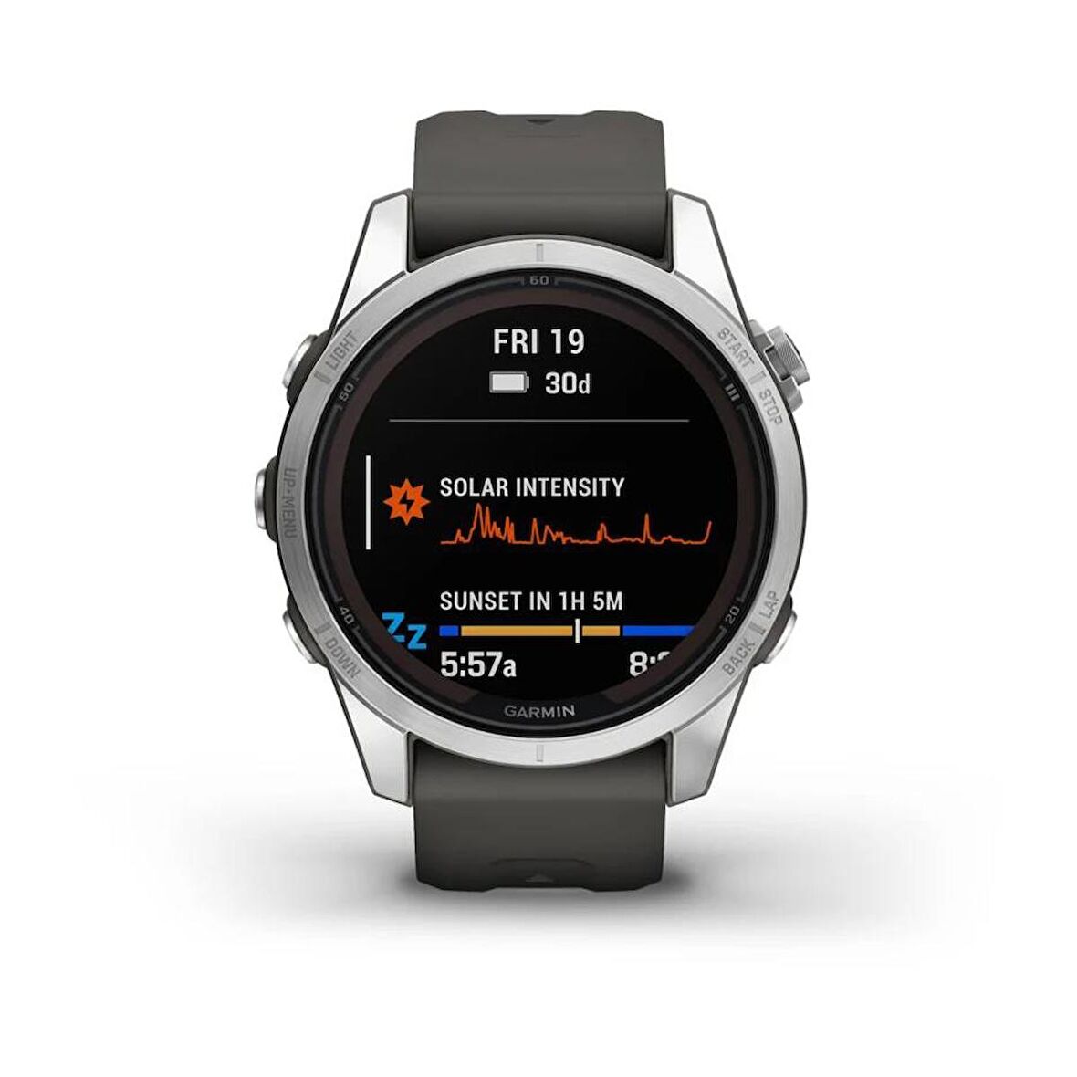 Garmin Fenix 7S Pro Solar Gümüş Gri (GARMİN TÜRKİYE GARANTİLİDİR)