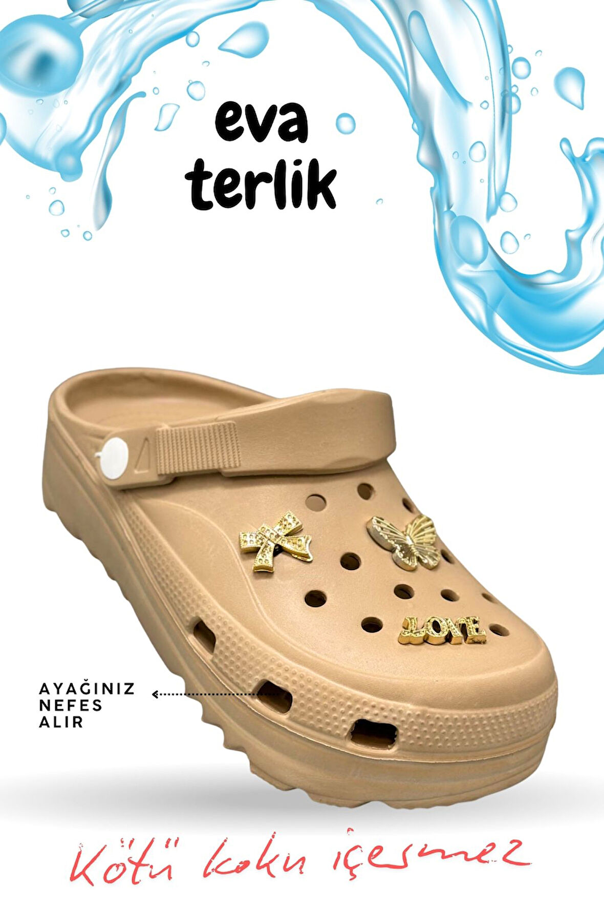 Sermoda Rahat Tabanlı Yüksek Ölçekli Hastane Aşçı Hemşire Doktor Terliği Eva Sabo Kadın Terlik Nut