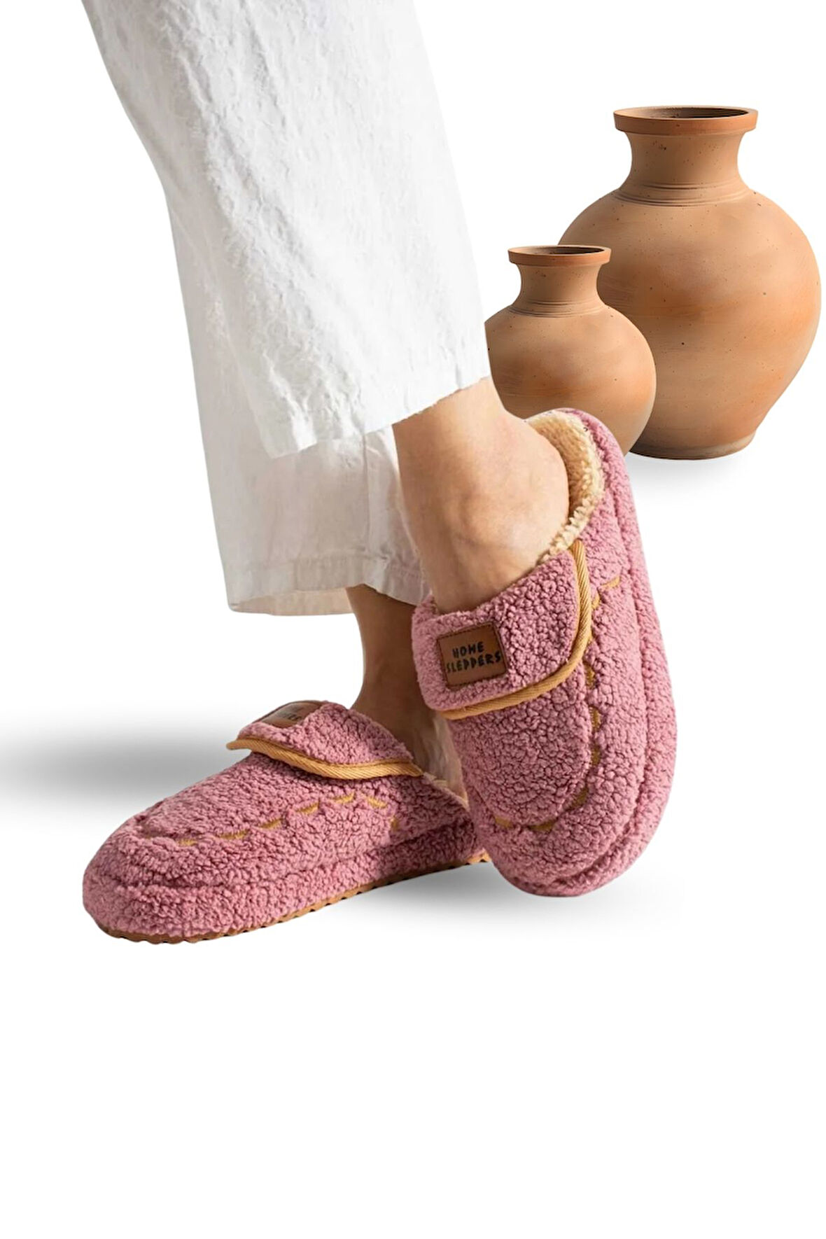 Kadın Ev Terliği Hafif Tabanlı Sıcak Tutan Kışlık Kadın Ev Terliği Çeyiz Terliği Fujya