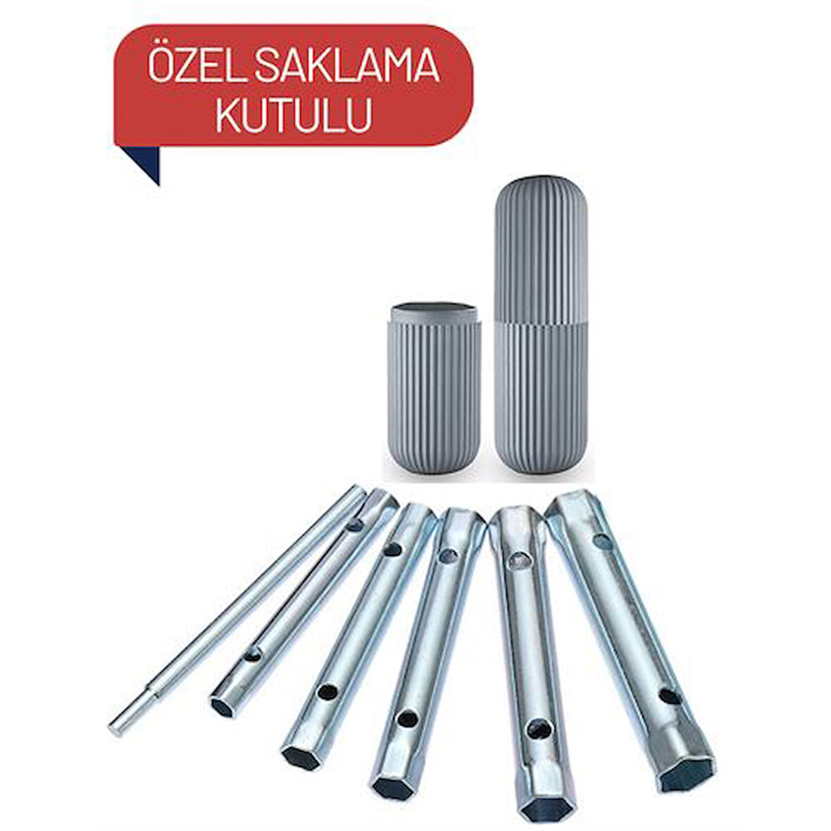  4 TAKIM 8mm-17mm Kovan Tork Anahtar Kutulu Set 713865 Toptan Paket